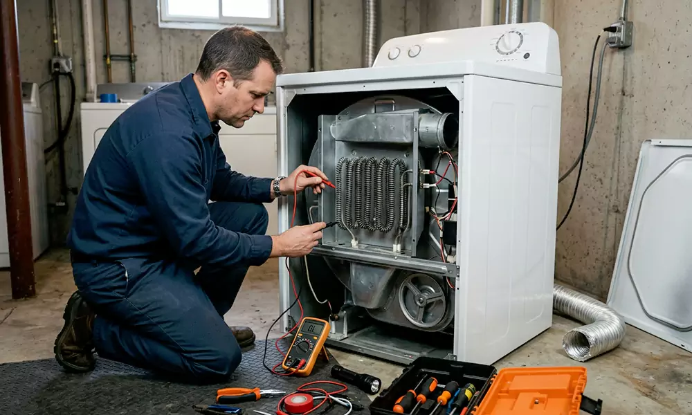 Dryer Not Heating Repair in Shrewsbury, MA