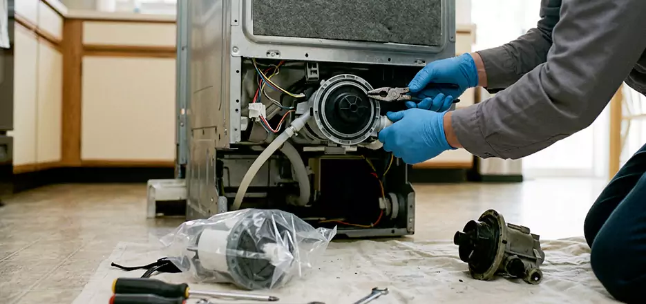 Dishwasher Motor Pump Replacement in Shrewsbury